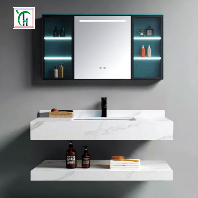 岩板浴室柜