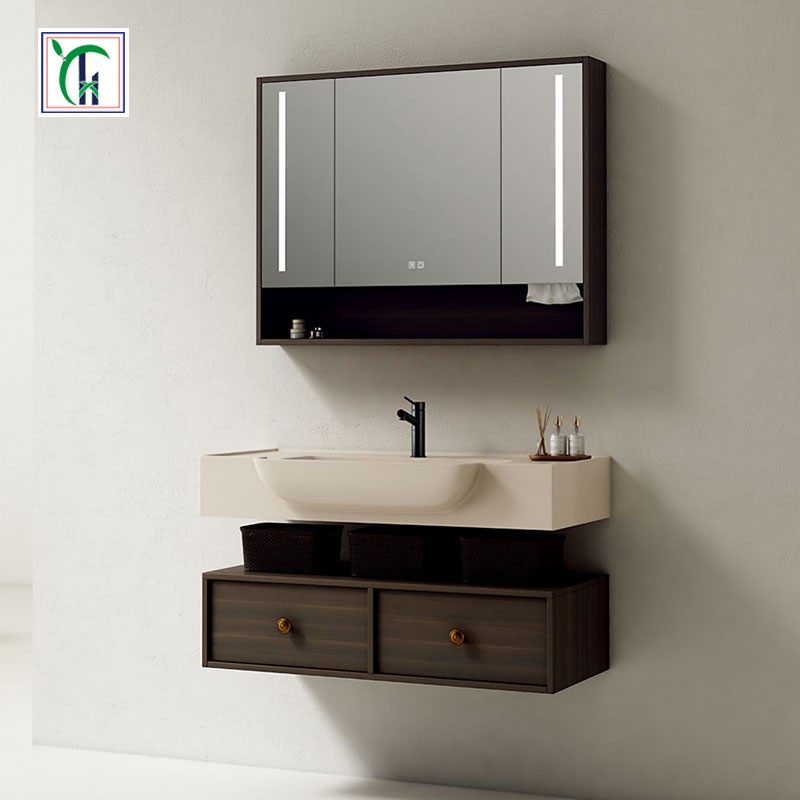 实木免漆浴室柜